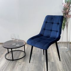 Стул CHIC BLUVEL-86 NAVY BLUE / черный каркас М-City в Лесном - lesnoy.mebel24.online | фото 5