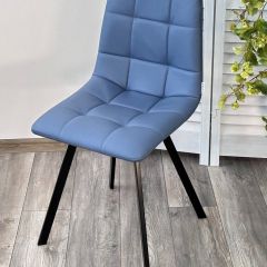 Стул CHILLI-Q SQUARE Oracul 795 Синий, экокожа PU / черный каркас, М-City в Лесном - lesnoy.mebel24.online | фото 4