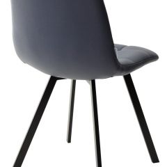 Стул CHILLI SQUARE HK017-09 серо-черничный, PU/ черный каркас М-City в Лесном - lesnoy.mebel24.online | фото 3