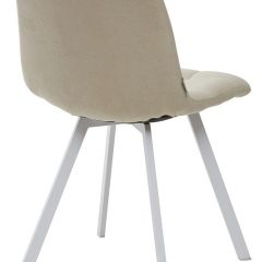 Стул CHILLI SQUARE UF860-01B бежевый, ткань/ белый каркас М-City в Лесном - lesnoy.mebel24.online | фото 2