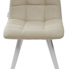 Стул CHILLI SQUARE UF860-01B бежевый, ткань/ белый каркас М-City в Лесном - lesnoy.mebel24.online | фото 3