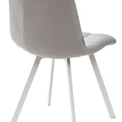 Стул CHILLI SQUARE UF860-02B серо-голубой, ткань/ белый каркас М-City в Лесном - lesnoy.mebel24.online | фото 3