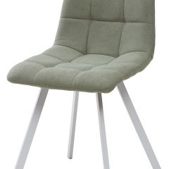Стул CHILLI SQUARE UF860-11B мятный, ткань/ белый каркас М-City в Лесном - lesnoy.mebel24.online | фото
