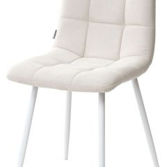 Стул CHILLI UF860-01B бежевый, ткань/белый каркас М-City в Лесном - lesnoy.mebel24.online | фото