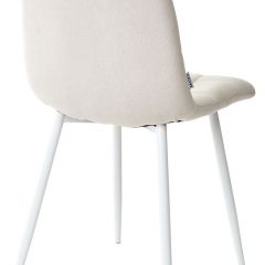 Стул CHILLI UF860-01B бежевый, ткань/белый каркас М-City в Лесном - lesnoy.mebel24.online | фото 2