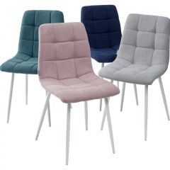 Стул CHILLI UF860-04B сиреневый, ткань/ белый каркас М-City в Лесном - lesnoy.mebel24.online | фото 2