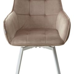 Стул MAVERICK 360 град. поворот. BLUVEL-40 BEIGE/ белый каркас, М-City в Лесном - lesnoy.mebel24.online | фото 7