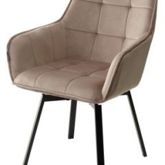 Стул MAVERICK 360 град. поворот. BLUVEL-40 BEIGE/ черный каркас, М-City в Лесном - lesnoy.mebel24.online | фото
