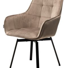 Стул MAVERICK 360 град. поворот. BLUVEL-40 BEIGE/ черный каркас, М-City в Лесном - lesnoy.mebel24.online | фото 4