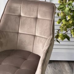 Стул MAVERICK 360 град. поворот. BLUVEL-40 BEIGE/ черный каркас, М-City в Лесном - lesnoy.mebel24.online | фото 6