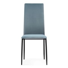 Стул на металлокаркасе Tod light blue / black в Лесном - lesnoy.mebel24.online | фото