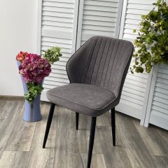 Стул VENA, цвет B28 Темно-серый, велюр / черный каркас М-City в Лесном - lesnoy.mebel24.online | фото 3