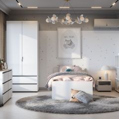 Токио Шкаф двухстворчатый с двумя ящиками в Лесном - lesnoy.mebel24.online | фото 3
