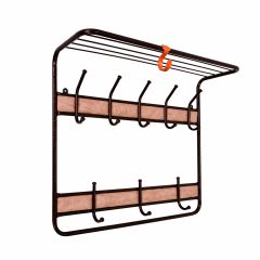 ВСП 22В М Вешалка с полкой 2-х ярусная 22В Медный антик в Лесном - lesnoy.mebel24.online | фото