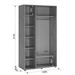 ЗАРА Шкаф 3-х створчатый 2 в Лесном - lesnoy.mebel24.online | фото 2