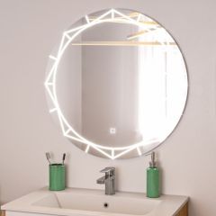 Зеркало Алжир 700 с подсветкой Домино (GL7033Z) в Лесном - lesnoy.mebel24.online | фото 3