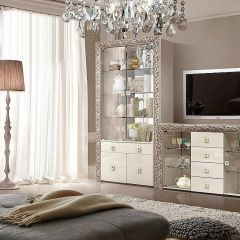 Зеркало большое Тиффани Premium черная/серебро (ТФ/02(П) в Лесном - lesnoy.mebel24.online | фото 2