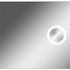 Зеркало Cosmo 100 alum (линза) с подсветкой Sansa (SCL1026Z) в Лесном - lesnoy.mebel24.online | фото 1