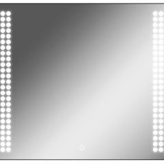 Зеркало Cosmo 90 black с подсветкой Sansa (SC1051Z) в Лесном - lesnoy.mebel24.online | фото 1