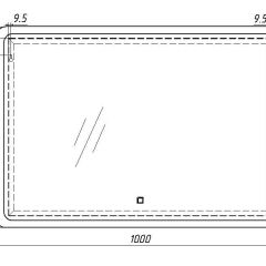 Зеркало Dream 100 alum с подсветкой Sansa (SD1024Z) в Лесном - lesnoy.mebel24.online | фото 7