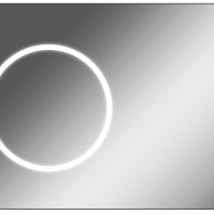 Зеркало Eclipse 100 black с подсветкой Sansa (SE1032Z) в Лесном - lesnoy.mebel24.online | фото