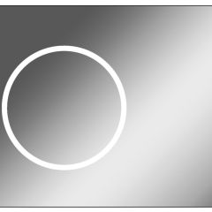Зеркало Eclipse 90 black с подсветкой Sansa (SE1031Z) в Лесном - lesnoy.mebel24.online | фото