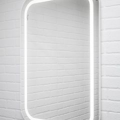 Зеркало Elis 100 white с подсветкой Sansa (SEe1045Z) в Лесном - lesnoy.mebel24.online | фото 3
