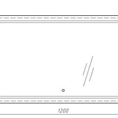 Зеркало Galaxy 120 alum с подсветкой Sansa (SG1010Z) в Лесном - lesnoy.mebel24.online | фото 7