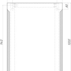 Зеркало Оттава 1000х700 с подсветкой Домино (GL7028Z) в Лесном - lesnoy.mebel24.online | фото 8