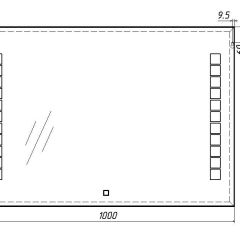 Зеркало Quadro 100 alum с подсветкой Sansa (SQ1019Z) в Лесном - lesnoy.mebel24.online | фото 7