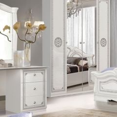 Зеркало в раме (12.150) Грация (белый/серебро) в Лесном - lesnoy.mebel24.online | фото 2