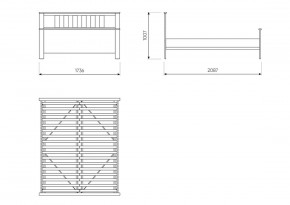 2.08.04.070.6 САГА кровать двойная 160х200 темно-бирюзовая в Лесном - lesnoy.mebel24.online | фото 2