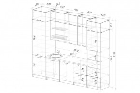 АЛЬБА Кухонный гарнитур Экстра 2 (3000 мм) в Лесном - lesnoy.mebel24.online | фото 2