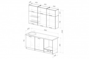 АЛЬБА Кухонный гарнитур Макси 2 (1800 мм) в Лесном - lesnoy.mebel24.online | фото 2