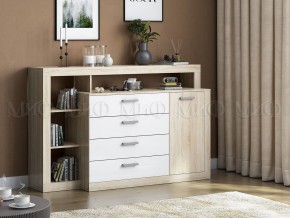 Ангара Комод (Белый глянец/Сонома) в Лесном - lesnoy.mebel24.online | фото 2