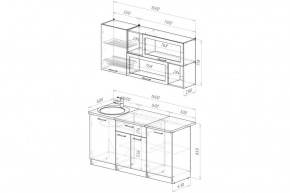 АНТИКА Кухонный гарнитур Стандарт (1600 мм) в Лесном - lesnoy.mebel24.online | фото 2