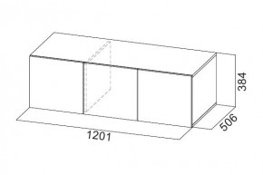 Антресоль 1200 «ШК-5» Белый текстурный в Лесном - lesnoy.mebel24.online | фото 3