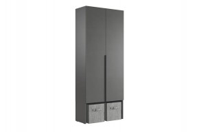 БАСКО Шкаф двухдверный L800 (графит) в Лесном - lesnoy.mebel24.online | фото