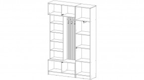 БАВАРИЯ Прихожая (дуб вотан/графит) в Лесном - lesnoy.mebel24.online | фото 4