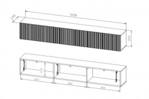 БАЙКАЛ Тумба (Графит/Дуб золотой) в Лесном - lesnoy.mebel24.online | фото 3