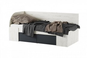БЕАТРИС Кровать-софа (дуб крафт белый/антрацит) в Лесном - lesnoy.mebel24.online | фото