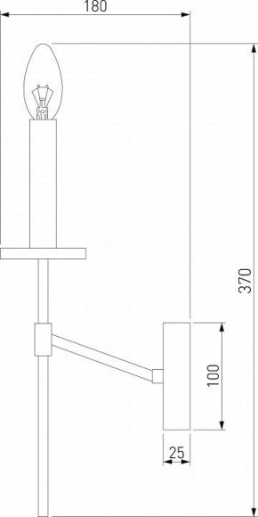Бра Eurosvet Anders 60142/1 хром в Лесном - lesnoy.mebel24.online | фото 2