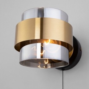 Бра Eurosvet Arcada 70127/1 черный/ дымчатый в Лесном - lesnoy.mebel24.online | фото 2