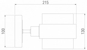 Бра Eurosvet Arcada 70127/1 черный/ дымчатый в Лесном - lesnoy.mebel24.online | фото 3