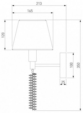 Бра Eurosvet Charuel 60148/1 матовое золото в Лесном - lesnoy.mebel24.online | фото