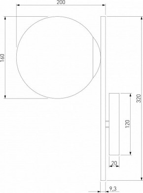 Бра Eurosvet Marbella 60147/1 черный в Лесном - lesnoy.mebel24.online | фото 2