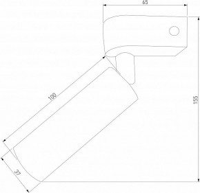 Бра Eurosvet Pitch 20143/1 LED черный в Лесном - lesnoy.mebel24.online | фото 2
