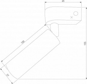 Бра Eurosvet Pitch 20143/1 LED титан в Лесном - lesnoy.mebel24.online | фото 3