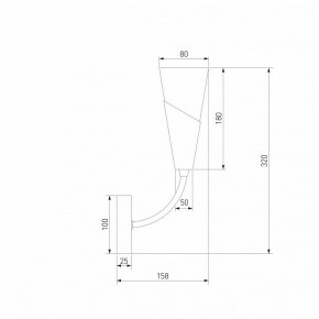 Бра Eurosvet Rhyton 60167/1 никель в Лесном - lesnoy.mebel24.online | фото 6