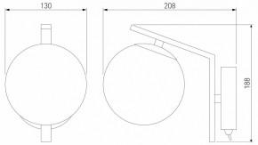 Бра Eurosvet Shape 70132/1 хром в Лесном - lesnoy.mebel24.online | фото 3